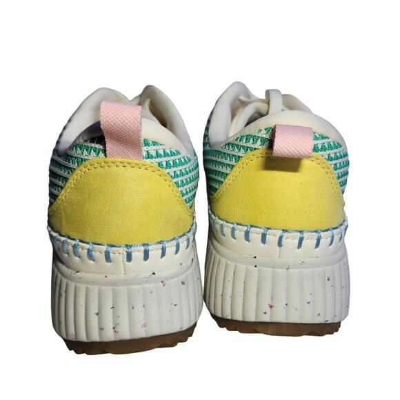 Dream pairs u.s. women's size 8 mixed media crochet knit style platform - Picture 4 of 7